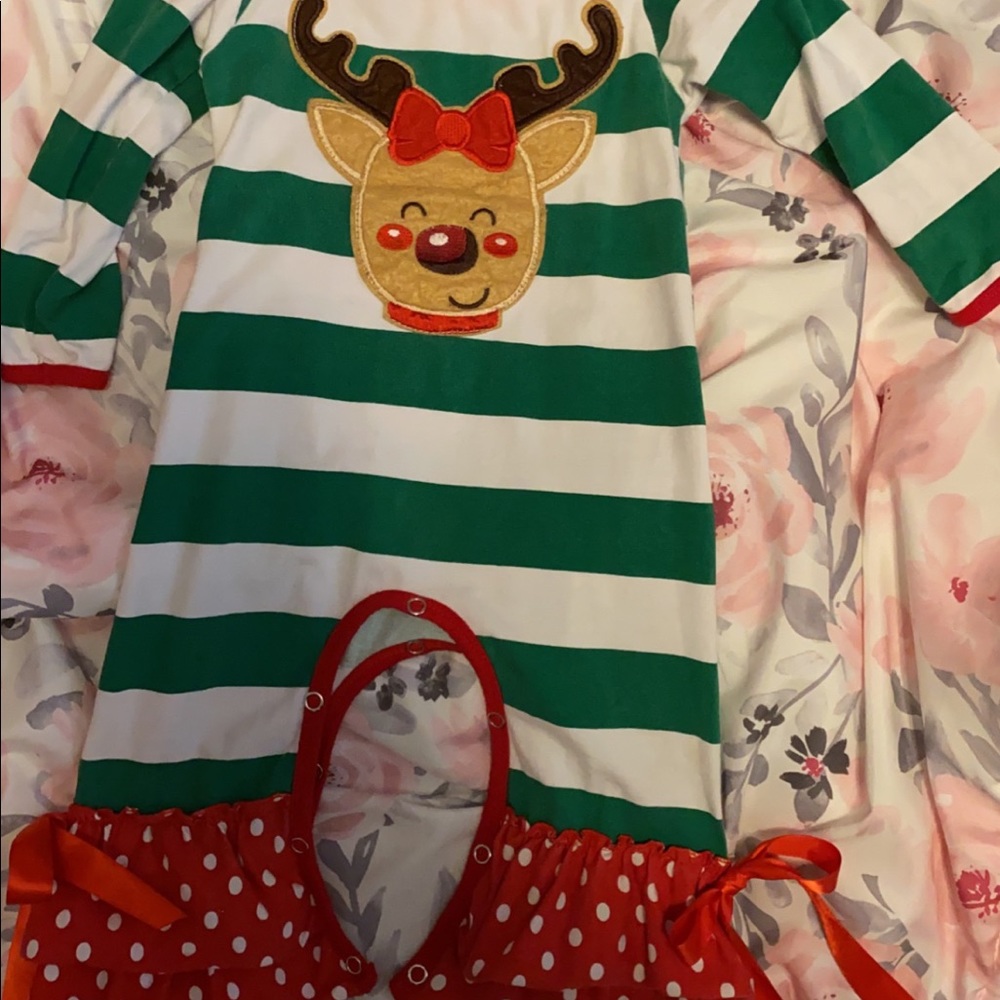 Girls 9-12 month Christmas Romper